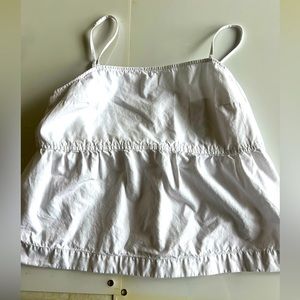 Free Assembly White Peplum Top